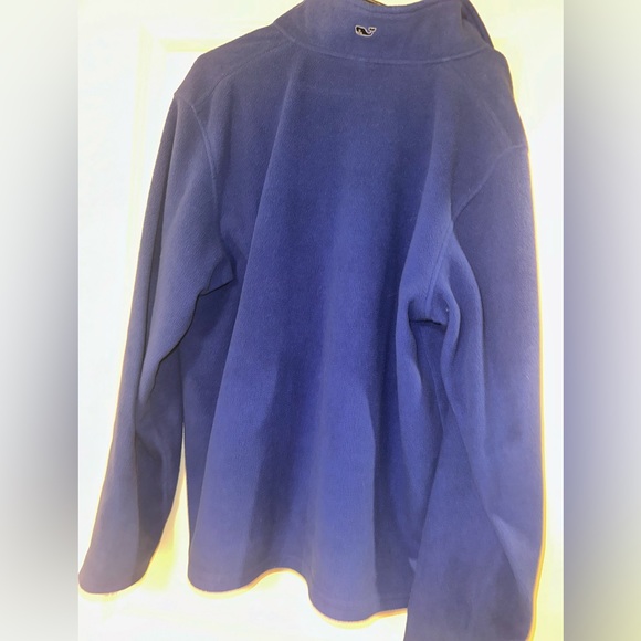 Vineyard Vines 1/2 Zip Blue Fleece Pullover Mens Large - Picture 12 of 15